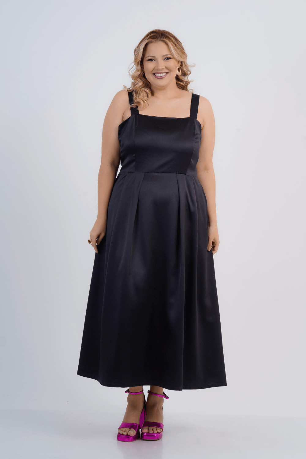 Vestido Plus Size Feminino Maxi Donna